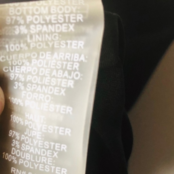 Karl Lagerfeld Paris Black White Floral Dress - Picture 5 of 5